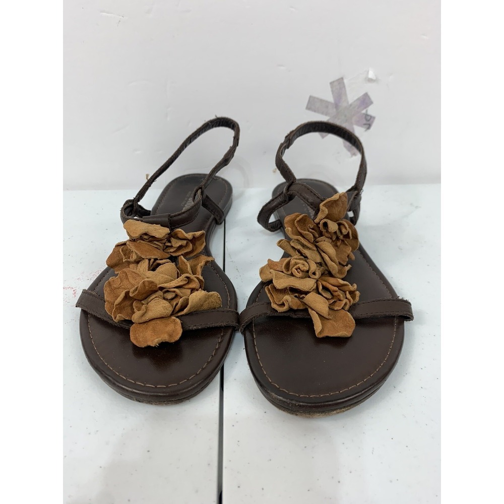 Nara Shoes Womens Size 6 Slip‎ On Brown Sandals